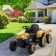 preview thumbnail 1 of 8, EROMMY Remote-Controlled Electric Excavator Ride-On Toy with Horn, Lights, Music Player, and Safety Belt Kids - T-Yellow