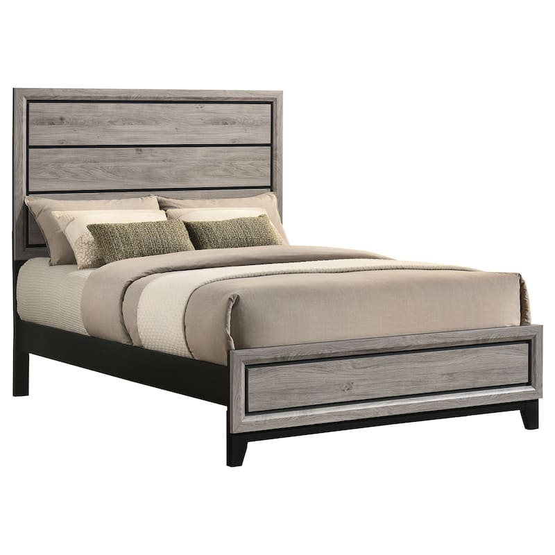 Watson Transitional Wood Panel Bed