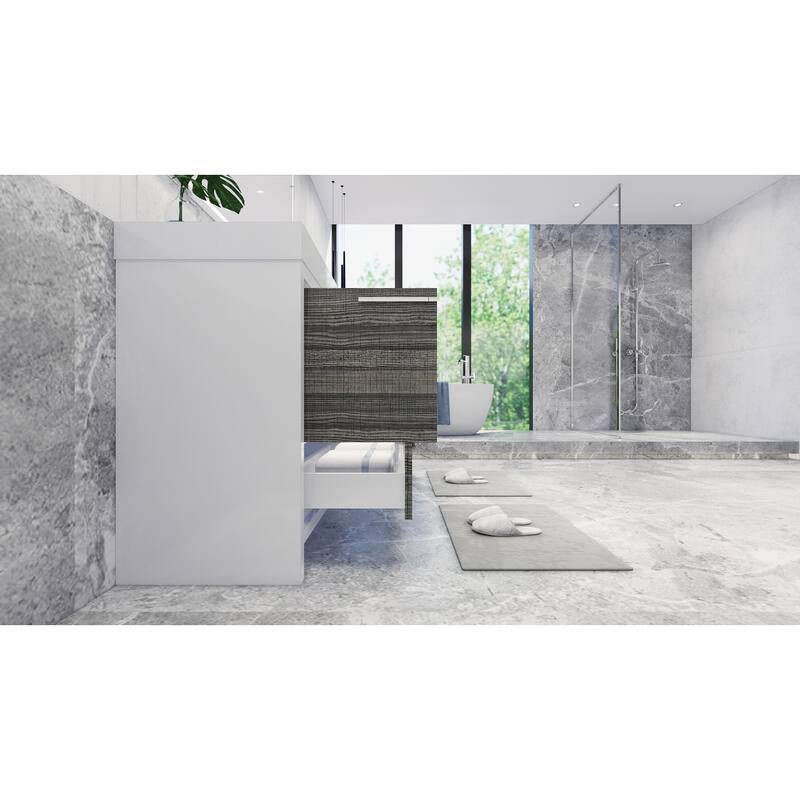 Dove 72'' Freestanding Vanity with Double Reinforced Acrylic Sink