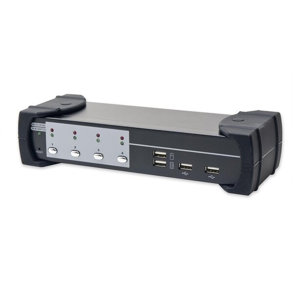 iT well VGA Switch KVM Switch Control 2 PC Hosts by 1 Set