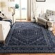 preview thumbnail 129 of 188, SAFAVIEH Adirondack Cheyenne Rustic Oriental Medallion Rug 10' Square - Navy/Ivory