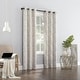 preview thumbnail 6 of 7, Sun Zero Parrish Distressed Grid Thermal Extreme Total Blackout Grommet 1-Piece Curtain Panel, Single Panel