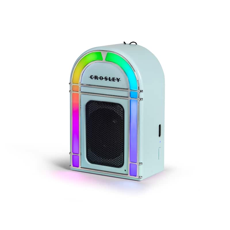 Crosley Mini Jukebox Portable Bluetooth Speaker In Aqua Blue
