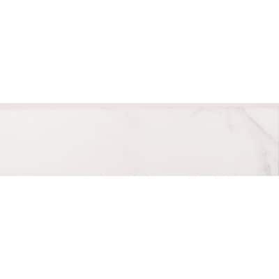 The Tile Life Albuquerque 3x12 Calacatta Porcelain Bullnose Wall Tile - 3 x 12 - 1 Piece