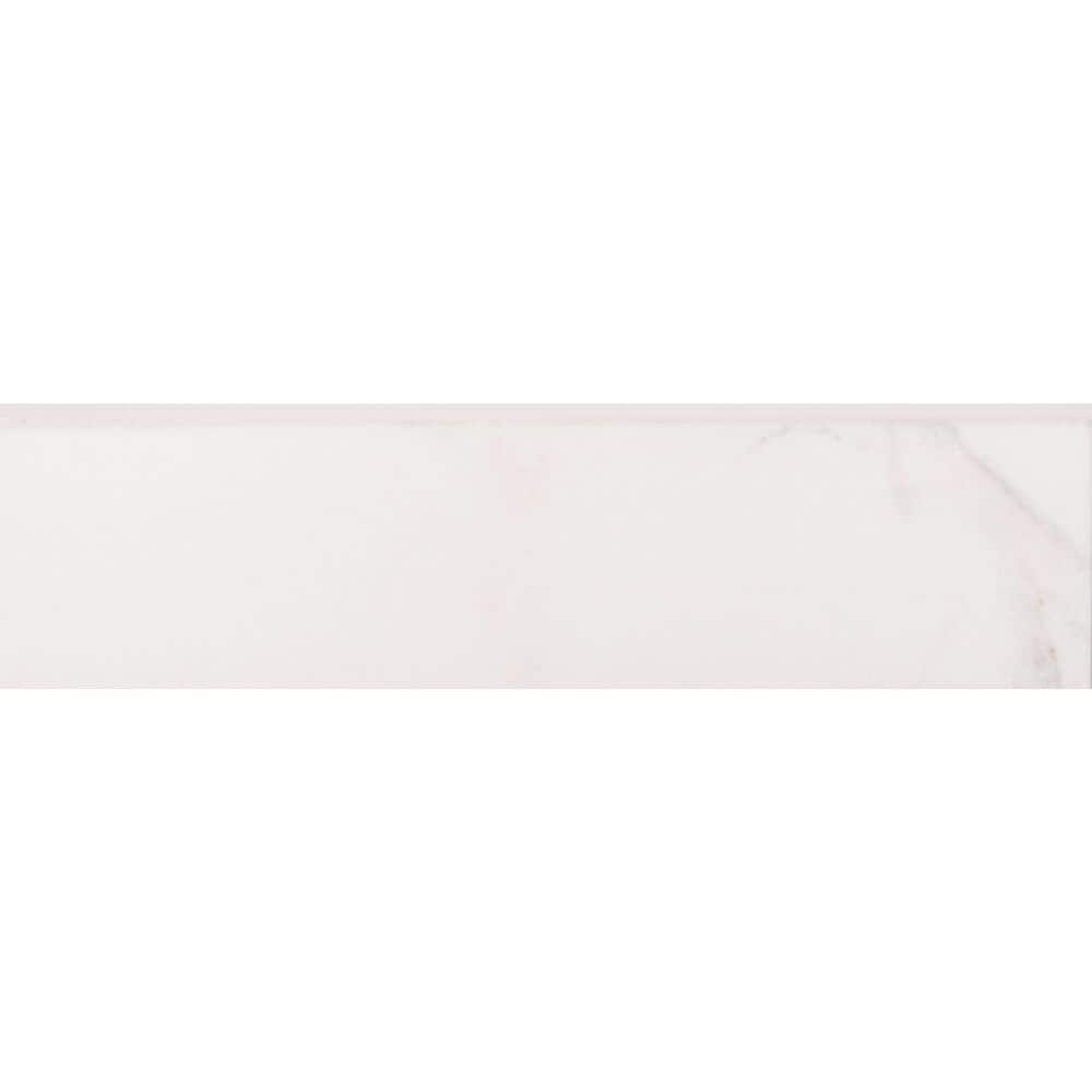 The Tile Life Albuquerque 3x12 Calacatta Porcelain Bullnose Wall Tile - 3 x 12 - 1 Piece