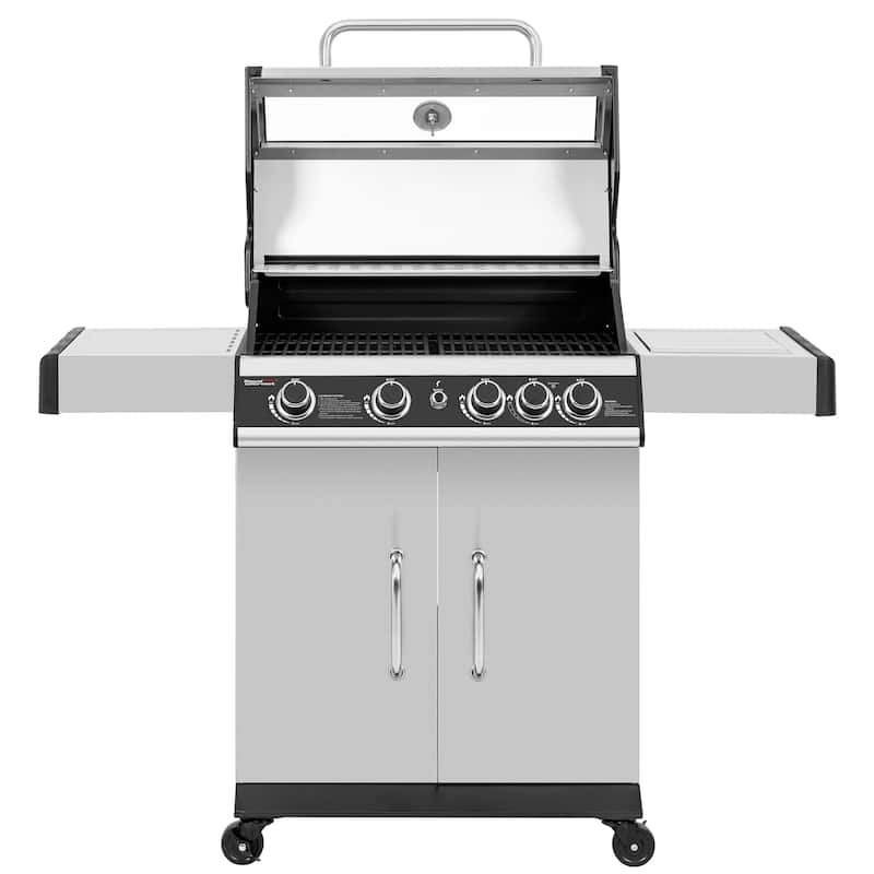 Royal Gourmet 4-Burner Stainless Steel Gas Grill with Side Burner