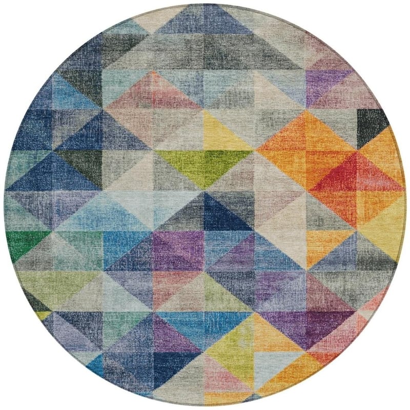 HomeRoots Geometric Transitional Rectangle Outdoor Rug