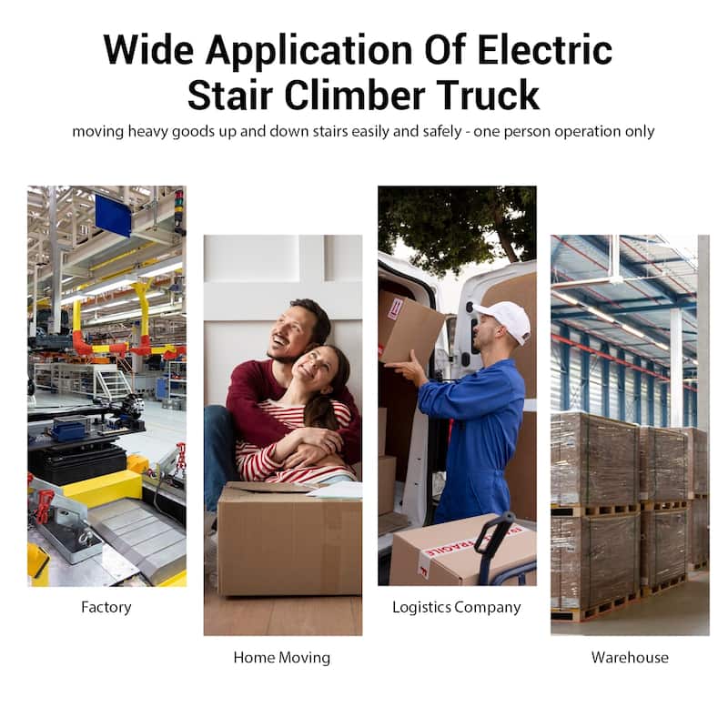 Electric Stair Climbing Dolly Electric Stair Climbing Hand Trucks 441-880lb Capacity