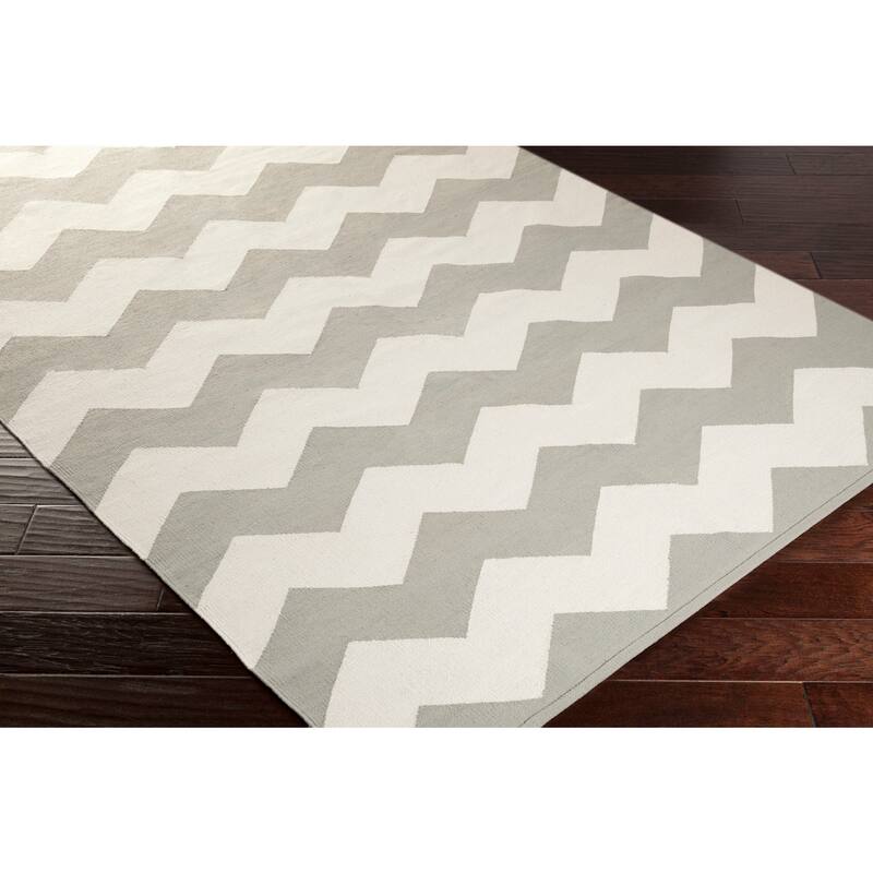 Hand-Woven Macy Chevron Cotton Rug