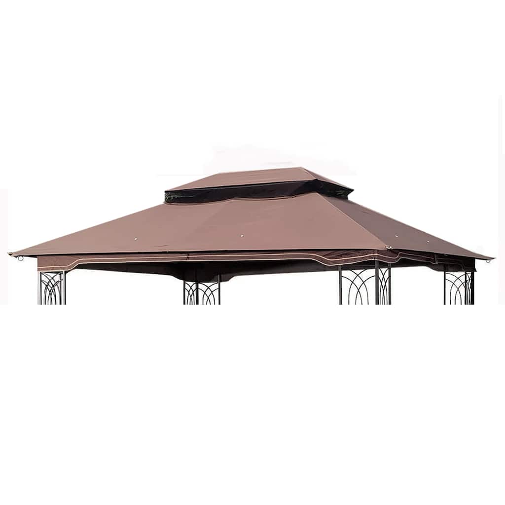 13 10 Ft Patio Double Roof Gazebo Replacement Canopy Top Fabric