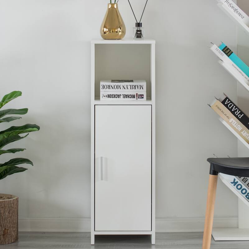 Home Tall Freestanding Bathroom Vanity linen Tower Organizer Cabinet