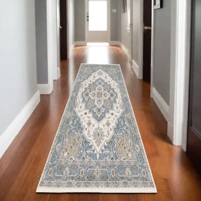 HomeRootsMedallion Traditional Runner Area Rug