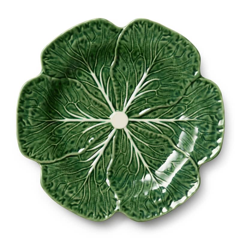 Certified International Le Jardin Cabbage 3-D Round Platter 13" - 13"W x 13"D x 1.5"H