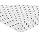preview thumbnail 3 of 4, Sweet Jojo Designs Black and White Triangle Tree Print Fitted Crib Sheet for the Bear Mountain Collection