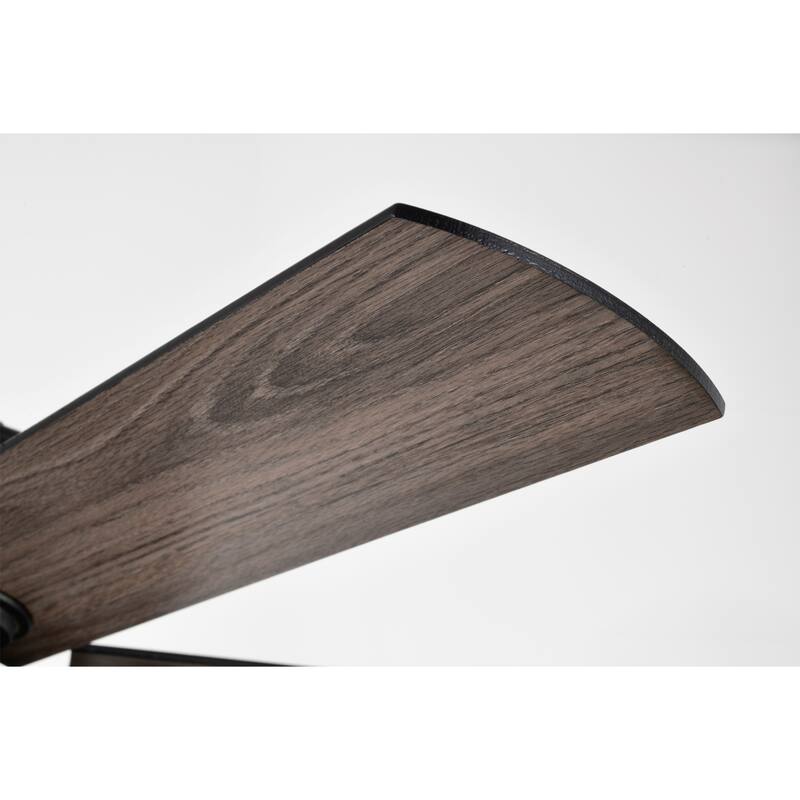Hasna 29 Inch Modern-Contem Style Matte Black Oil rubbed Finish Crystal Ceiling Fan with Remote