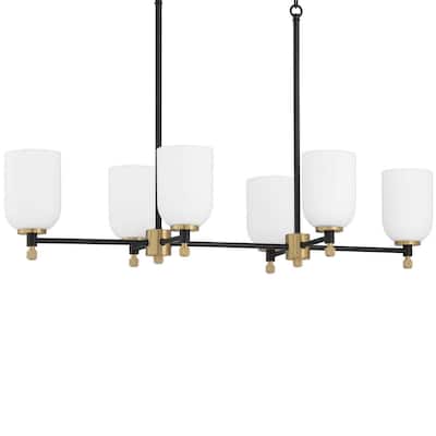 Craftmade 60376 Council 6 Light 15" Wide Linear Pendant