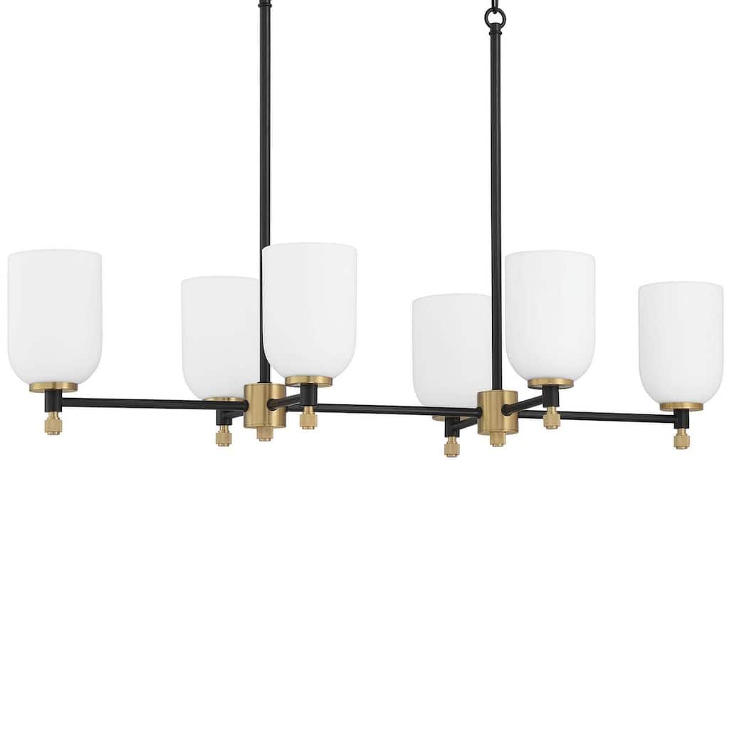 Craftmade 60376 Council 6 Light 15" Wide Linear Pendant