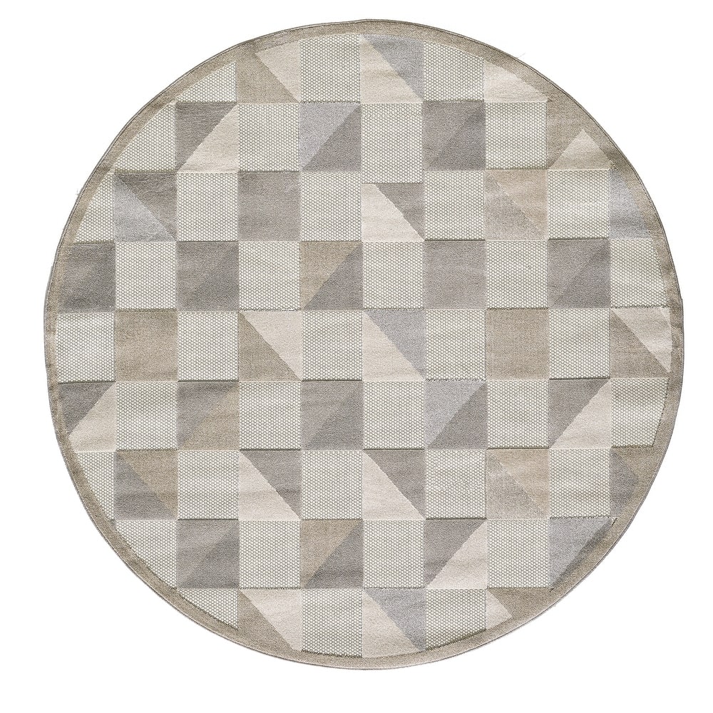 Domani Napa Geometric Ombre Indoor/ Outdoor Rug