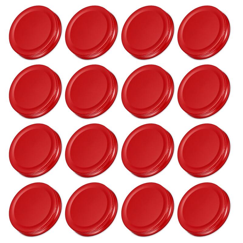 16Pcs Regular/Wide Mouth Tin Plate Mason Jar Lids for Canning Jars