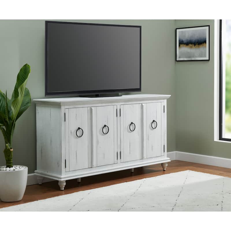 Garden District Solid Wood 65" TV Stand Console