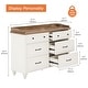 preview thumbnail 19 of 33, Farmhouse Kids Dresser with 5/6 Drawers, Wood Baby Dresser for Nursery
