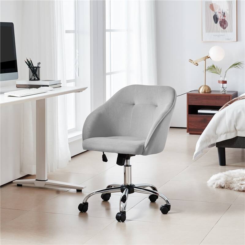 Yaheetech Desk Chair for Home Office, Height Adjustable 360°Swivel Computer Chair