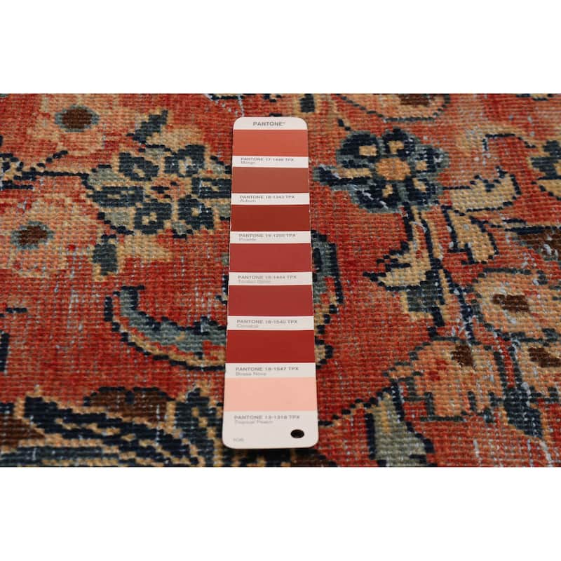 ECARPETGALLERY Hand-knotted Antalya Vintage Dark Copper Wool Rug - 8'7 x 12'10