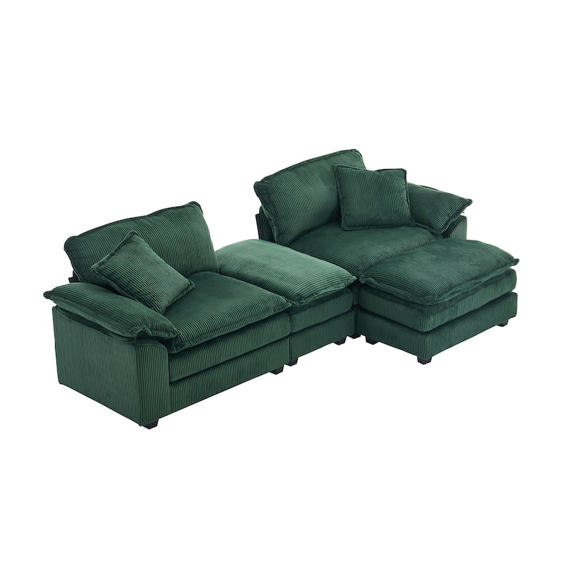 84.60" Corduroy 2 Seater Sofa