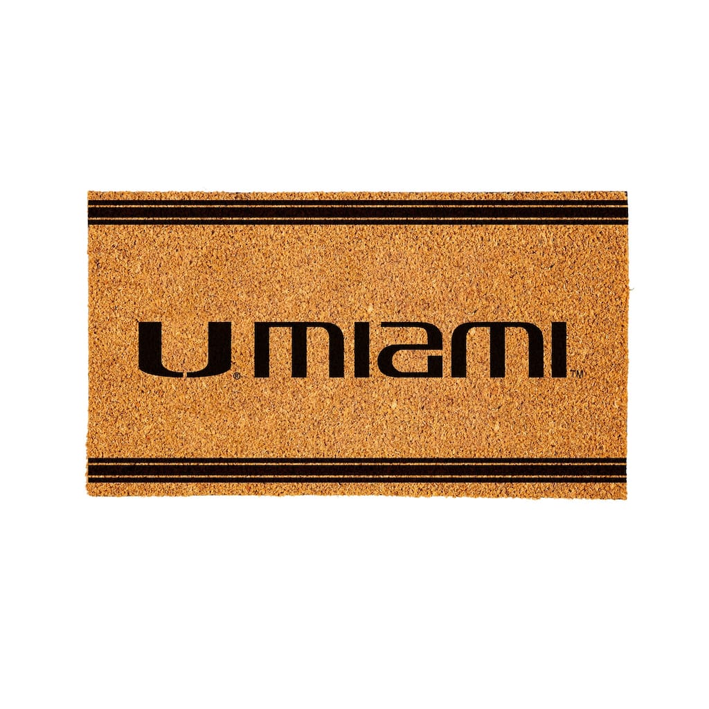 University of Miami PVC Door Mat