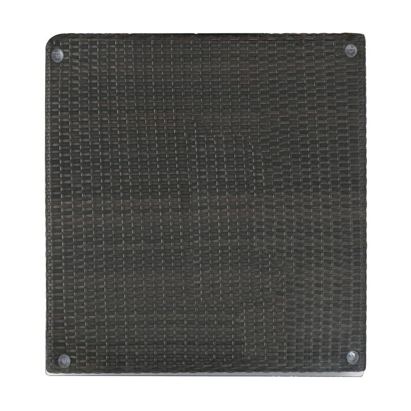 Santa Rosa Wicker Outdoor Coffee Table by Christopher Knight Home