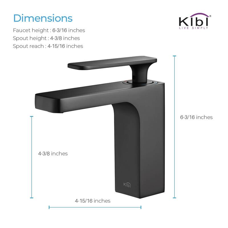 Lead Free Solid Brass Single Handle Bathroom Vanity Sink Faucet with Water Hose