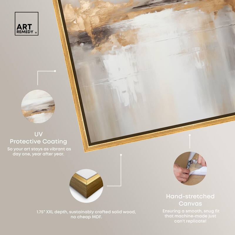Gold Dust II Canvas by Art Remedy