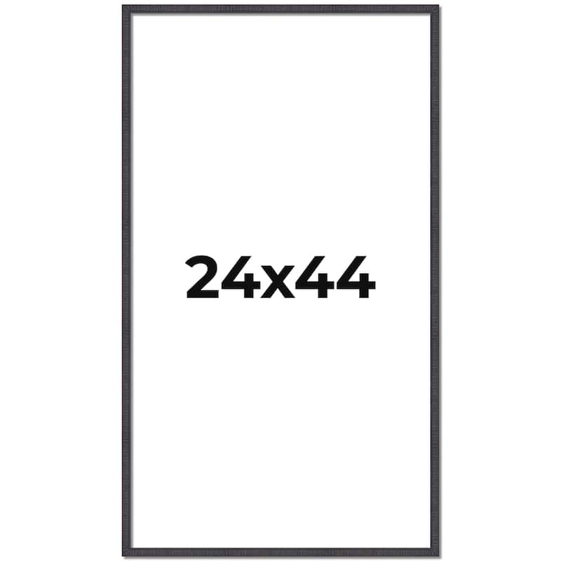 24x44 Frame Brown Picture Frame - Complete Modern Photo Frame Includes
