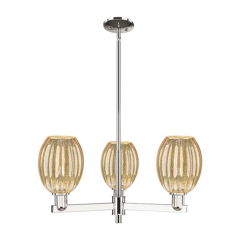 Innovations Lighting Downtown Urban - Preston - 3 Light 18" Bell Shade Stem Hung Chandelier