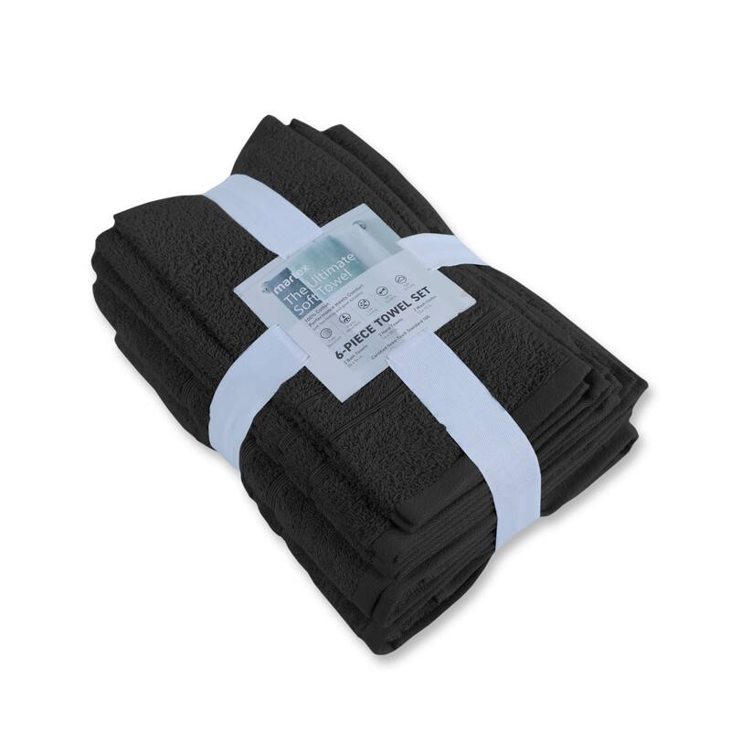Martex Ultimate Performance Cotton Low-Lint Soft Absorbent Towel Set