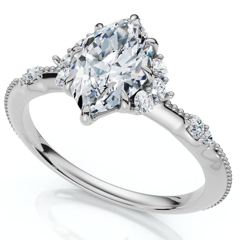 1.20Ct Marquise Viviana Diamond Engagement Ring Gold Lab Grown EF/VS