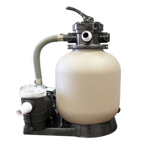 HYDROTOOLS by Swimline 14" Sand Filter Combo w/ Stand, 2400 GPH, 60lb Capacity - 22.7