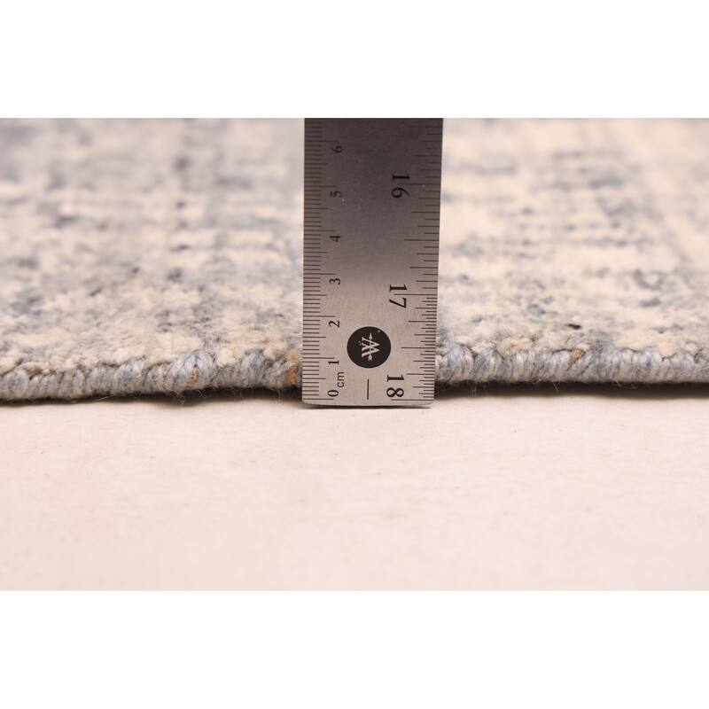 ECARPETGALLERY Hand Loomed Elysian Grey Wool Rug - 7'8 x 9'10