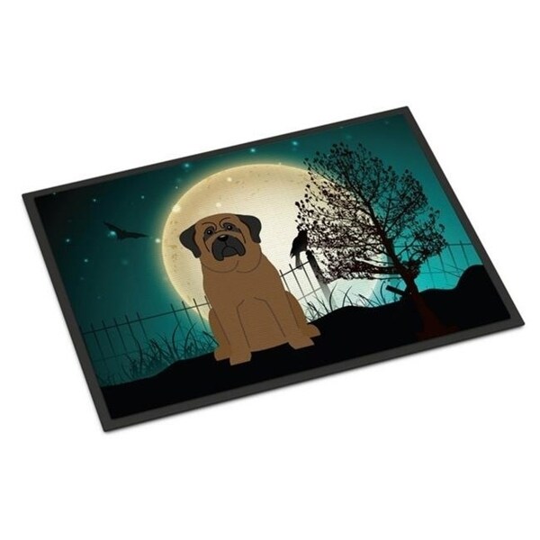 Carolines Treasures BB2274MAT Halloween Scary Bullmastiff Indoor or Outdoor Mat 18 x 0.25 x 27 in.