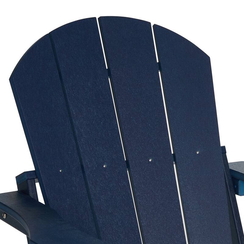 Laguna Outdoor 5-Piece Adirondack Chair With Square Coffee Table Conversation Set