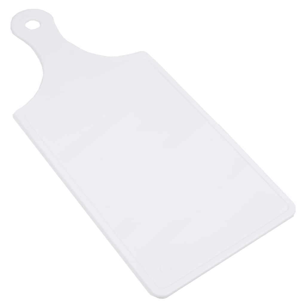 Chef Craft 8.5 x 5.5-Inch Plastic Paddle-Shaped Cutting Board with Handle