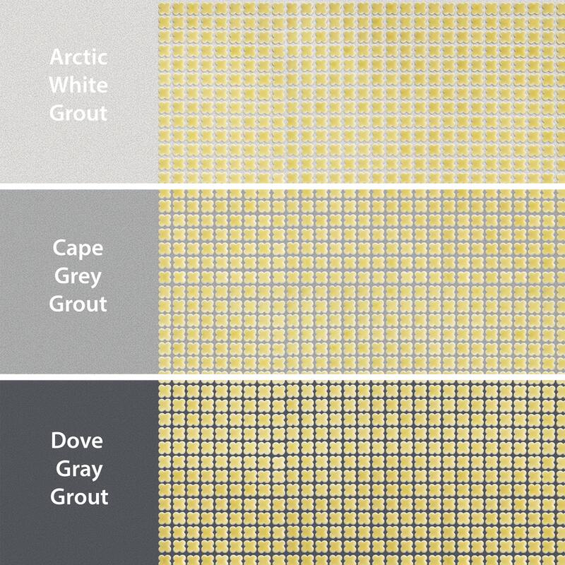 Merola Tile Fioretti Glossy Yellow 12" x 12" Porcelain Floor and Wall Tile