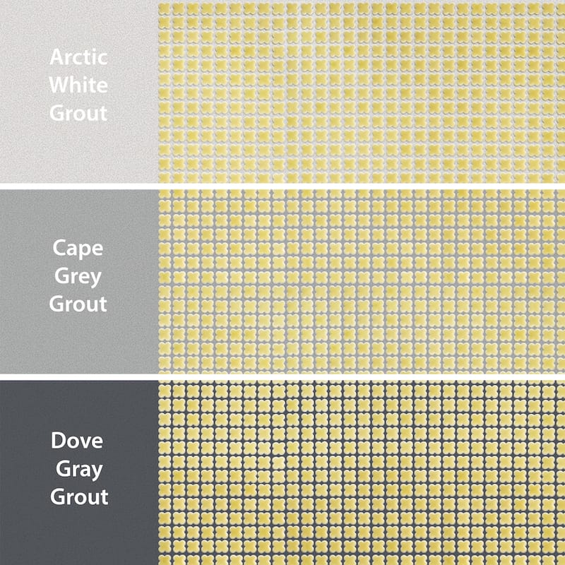 Merola Tile Fioretti Glossy Yellow 12" x 12" Porcelain Floor and Wall Tile