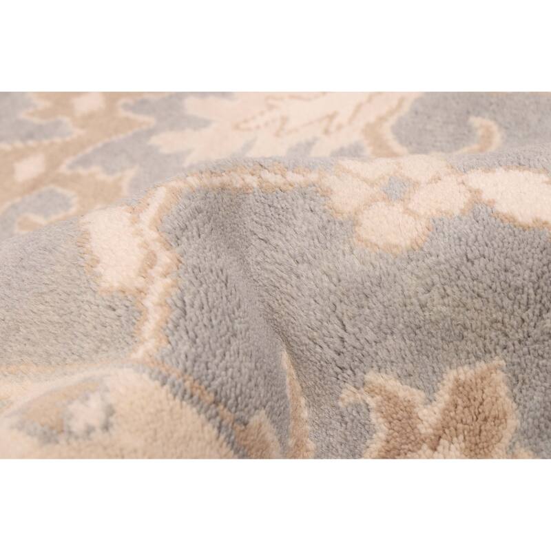 ECARPETGALLERY Hand-knotted Royal Oushak Light Denim Blue Wool Rug - 9'1 x 11'9