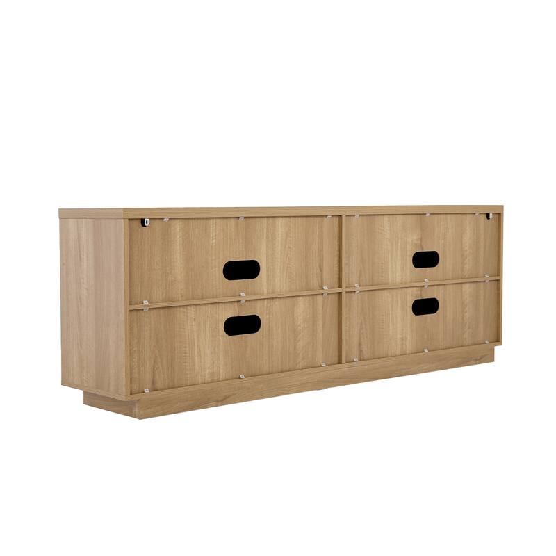 Wave Textured Modern Sideboard Cabinet
