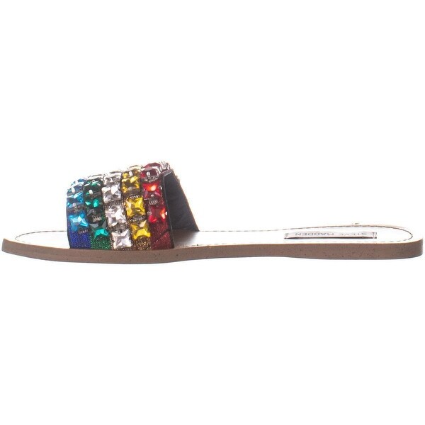 steve madden serenade rainbow jeweled slides