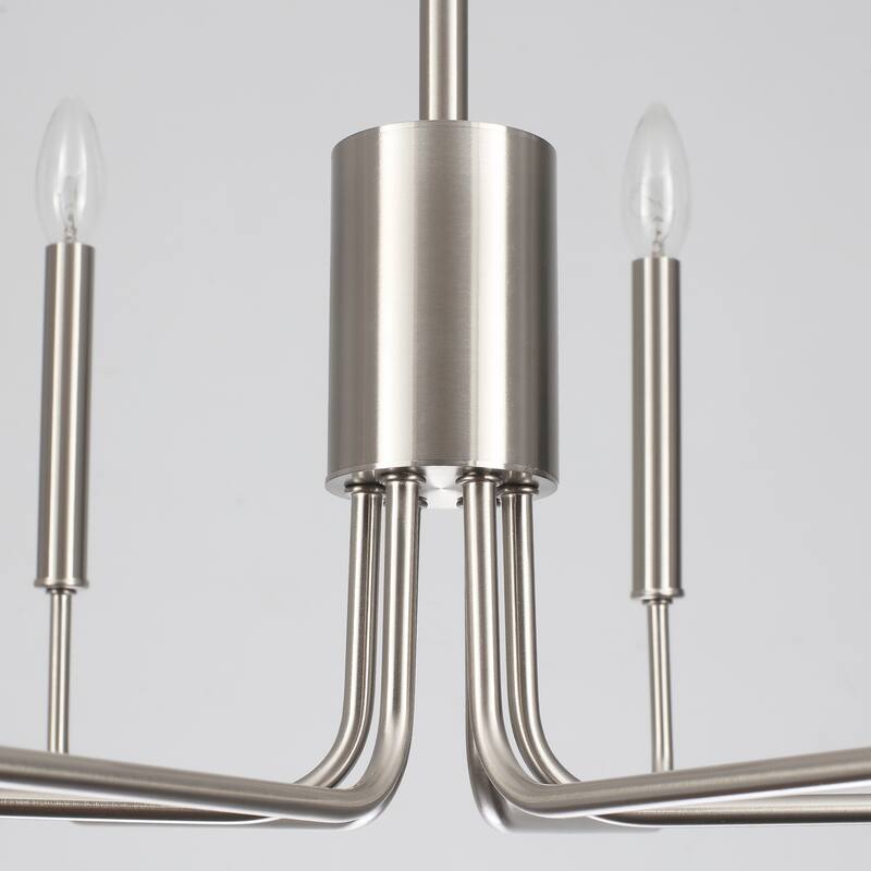 6-Light 29.52-inch Farmhouse Candle Chandelier for Foyer Kitchen Bedroom