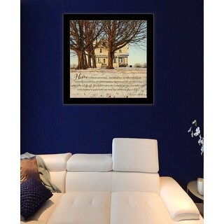 TrendyDecor4U Farmhouse "Home" Framed Print Wall Art by Bonnie Mohr ...