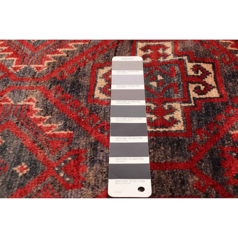 ECARPETGALLERY Hand-knotted Baluch Grey Wool Rug - 2'4 x 5'11
