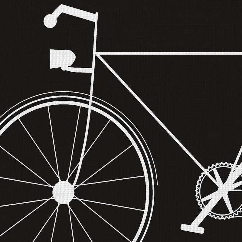 Two Bikes by Jan Weiss Canvas Art Print